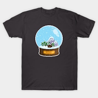 Pixel Art Snow Globe T-Shirt